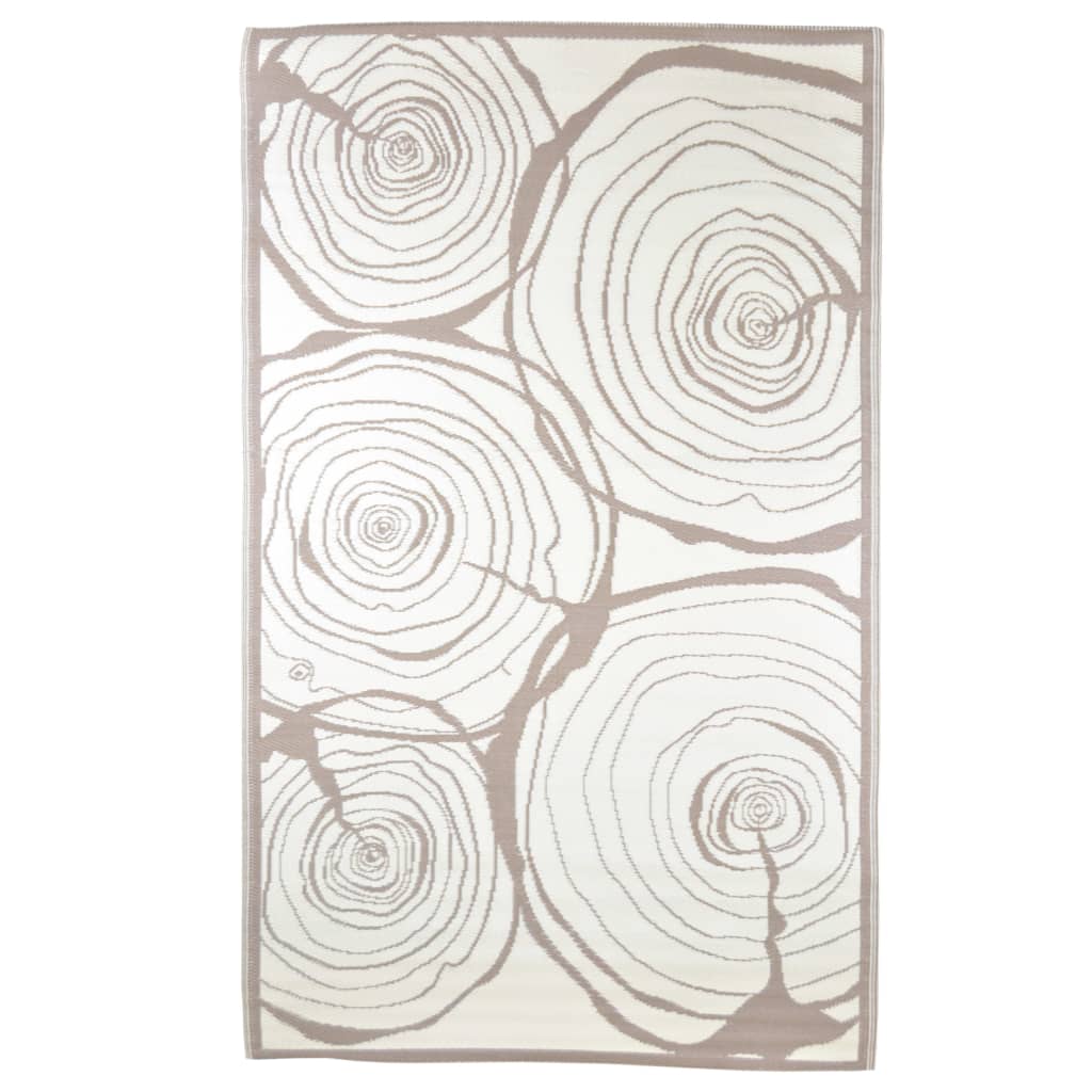 Esschert design buitenkleed jaarringen 240x150 cm