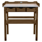 Esschert design oppottafel met lades bruin