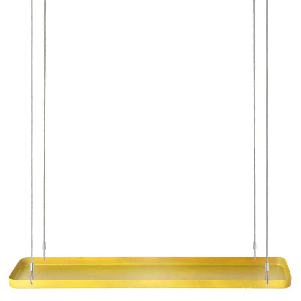 Esschert design plantenblad hangend rechthoekig l goudkleurig