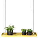 Esschert design plantenblad hangend rechthoekig l goudkleurig