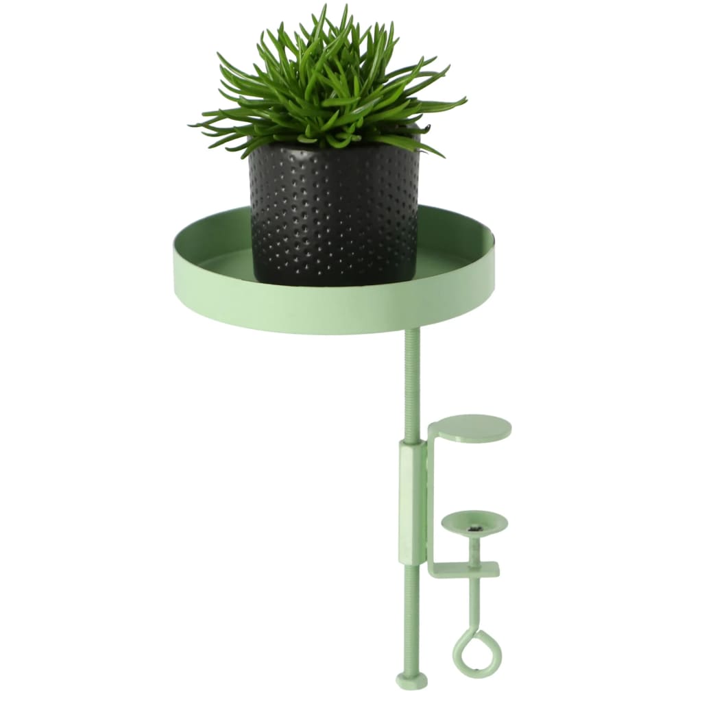 Esschert design plantenblad met klem rond s groen