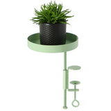 Esschert design plantenblad met klem rond s groen