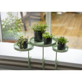 Esschert design plantenblad met klem rond m groen