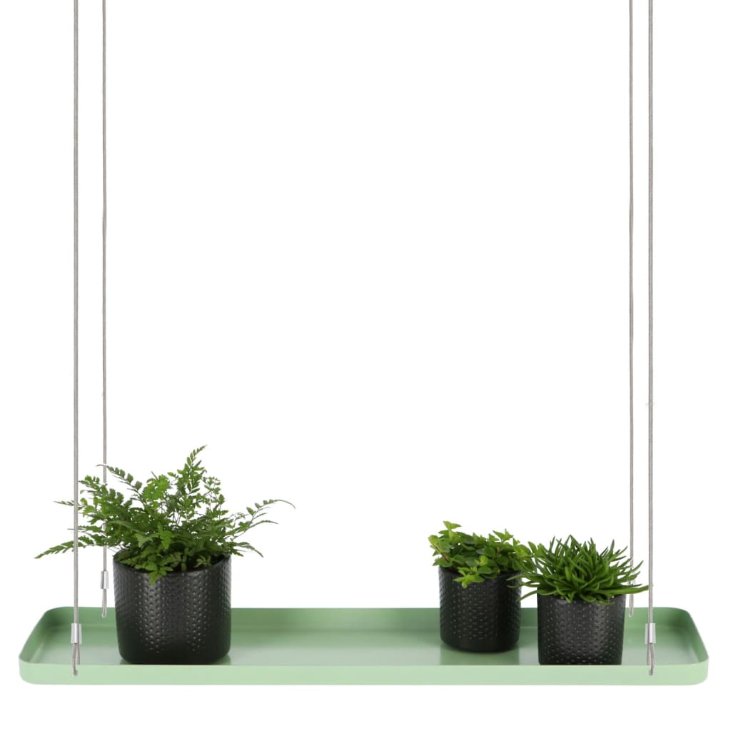 Esschert design plantenblad hangend rechthoekig l groen