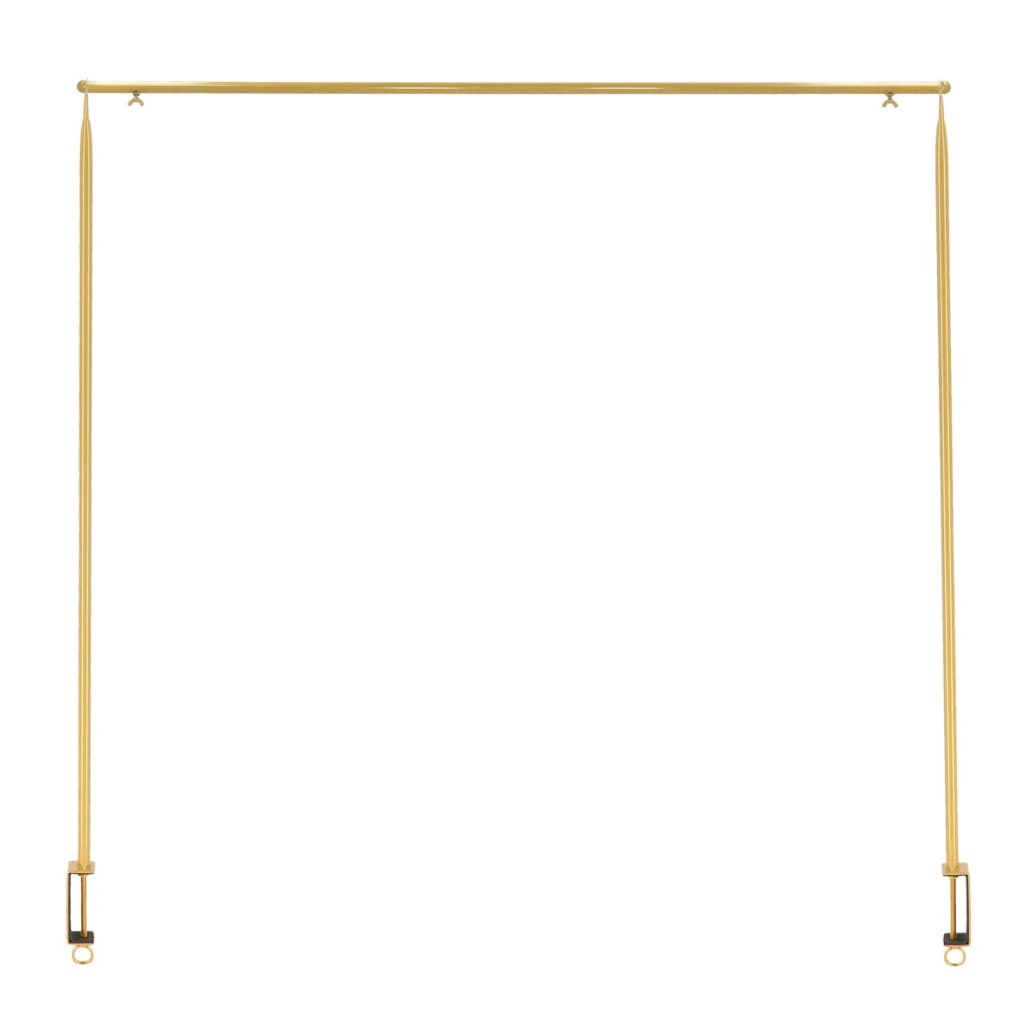 Esschert design tafelstang met klem decoratief goudkleurig