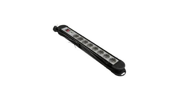 Vb 61082 tafelcontactdoos pro 8-voudig + ra 3m + schakelaar