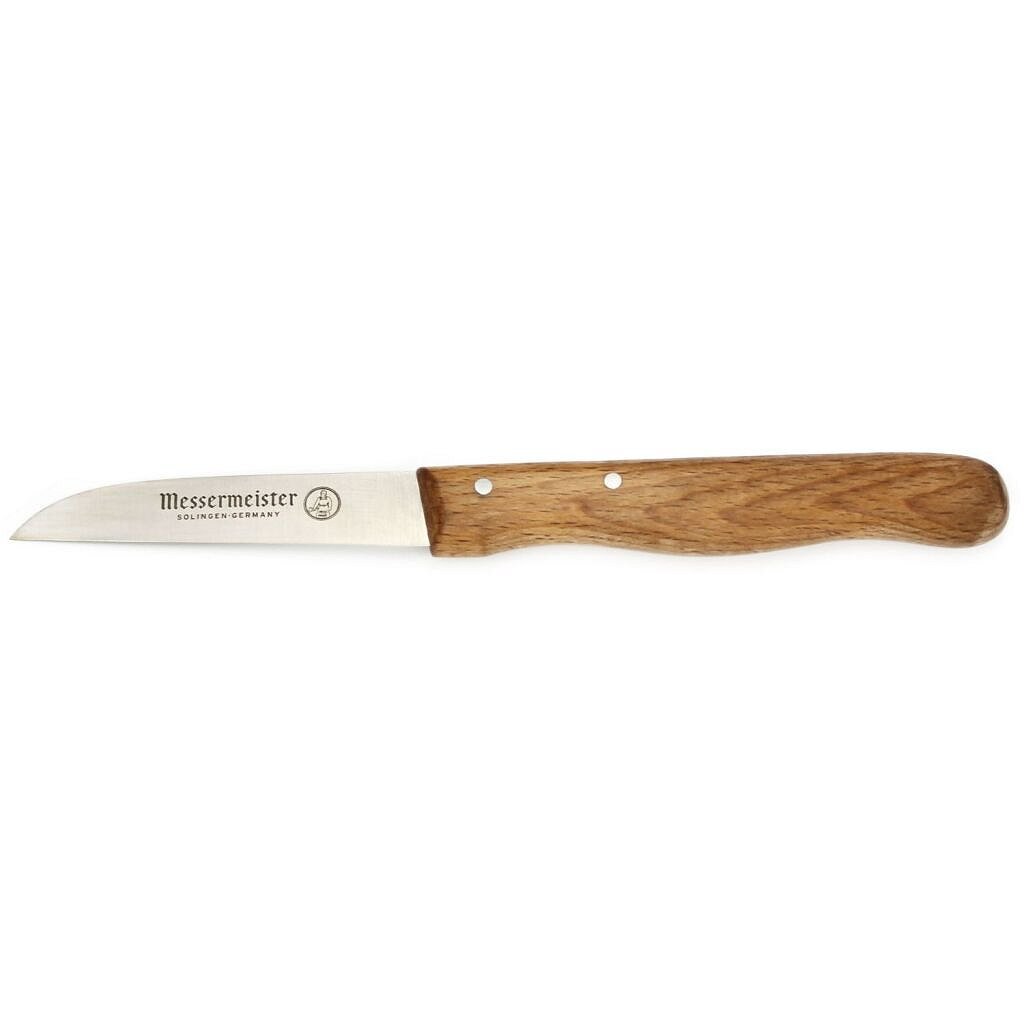 Solinger messermeister beukenhouten aardappelmesje 8 cm rvs