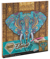 Canvas Diamond Painting Olifant, 30x30cm
