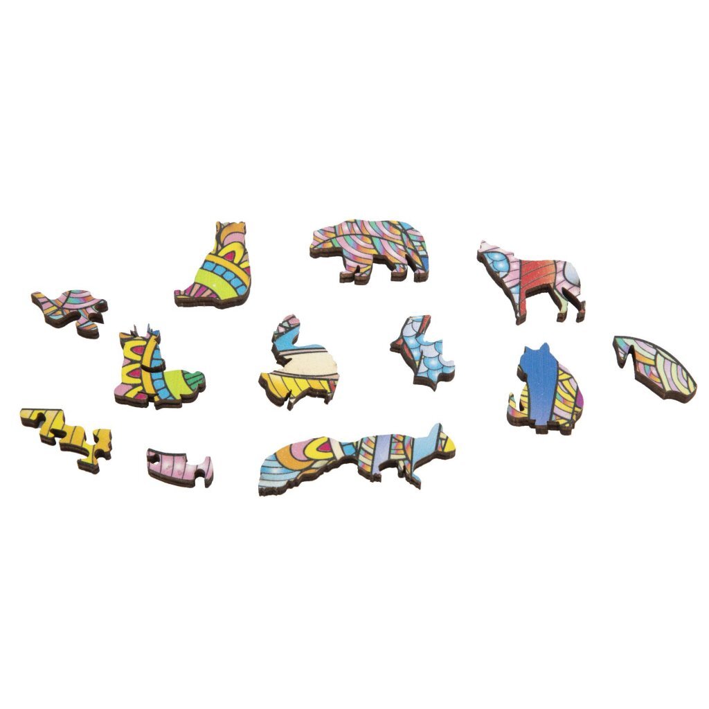 Creative craft group puzzel hout figuur eenhoorn 137 stukjes