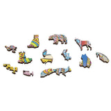 Creative craft group puzzel hout figuur eenhoorn 137 stukjes