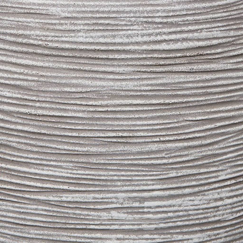 Capi plantenbak nature rib vierkant 40x40 cm ivoorkleurig kofi903