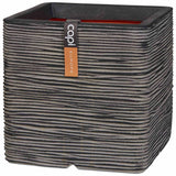 Capi plantenbak nature rib vierkant 30x30 cm antraciet kofz902