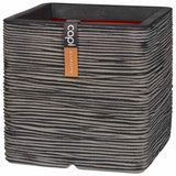Capi plantenbak nature rib vierkant 40x40 cm antraciet kofz903