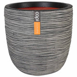 Capi bloempot nature rib 43x41 cm antraciet kofz933