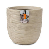 Capi bloempot waste rib 35x34 cm terrazzo beige
