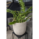 Capi plantenbak waste rib 43x41 cm terrazzo beige