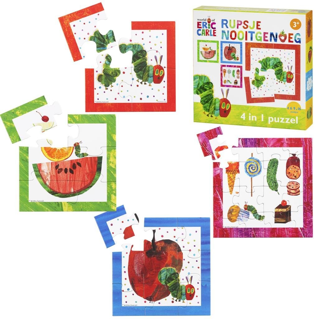 Rupsje Nooitgenoeg Puzzel, 4in1