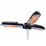 Sunred parasolverwarming 2000 w halogeen zwart en zilver ph10