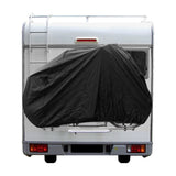 Proplus fietshoes - beschermhoes voor 2 fietsen, zwart, waterafstotend, 150x74x122 cm