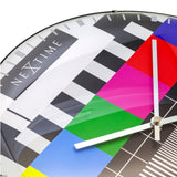 Nextime ne-3162 glazen wandklok testpage dome 35 cm