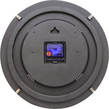 Nextime ne-3164 wandklok dia. 35 cm, bol glas, 'blauw moon dome'