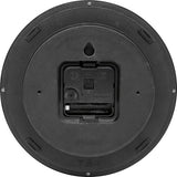 Nextime nx-7321zw wandklok nxt diameter 20cm kunststof zwart, witte wijzerplaat