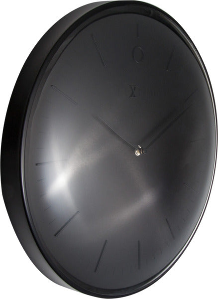 Nextime ne-3235zw wandklok glamour ø40 metaal zwart