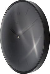 Nextime ne-3235zw wandklok glamour ø40 metaal zwart