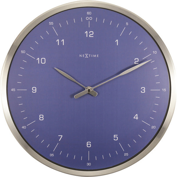 Nextime ne-3243bl wandklok 60 minutes ø33 metaal blauw