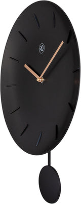 Nextime nx-7339zw wandklok nxt bowl ø 30 cm zwart
