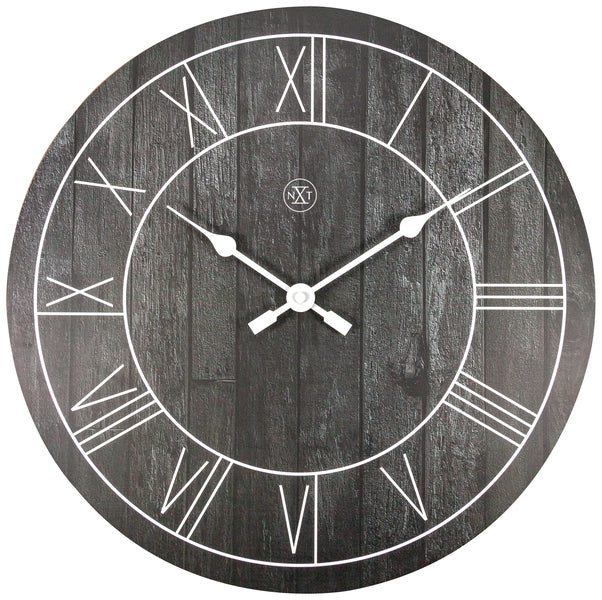 Nextime nx-7345zw wandklok nxt paul dia 40cm hout bruin