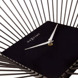 Nextime wandklok vierkant 45x45x15 cm zwart metaal