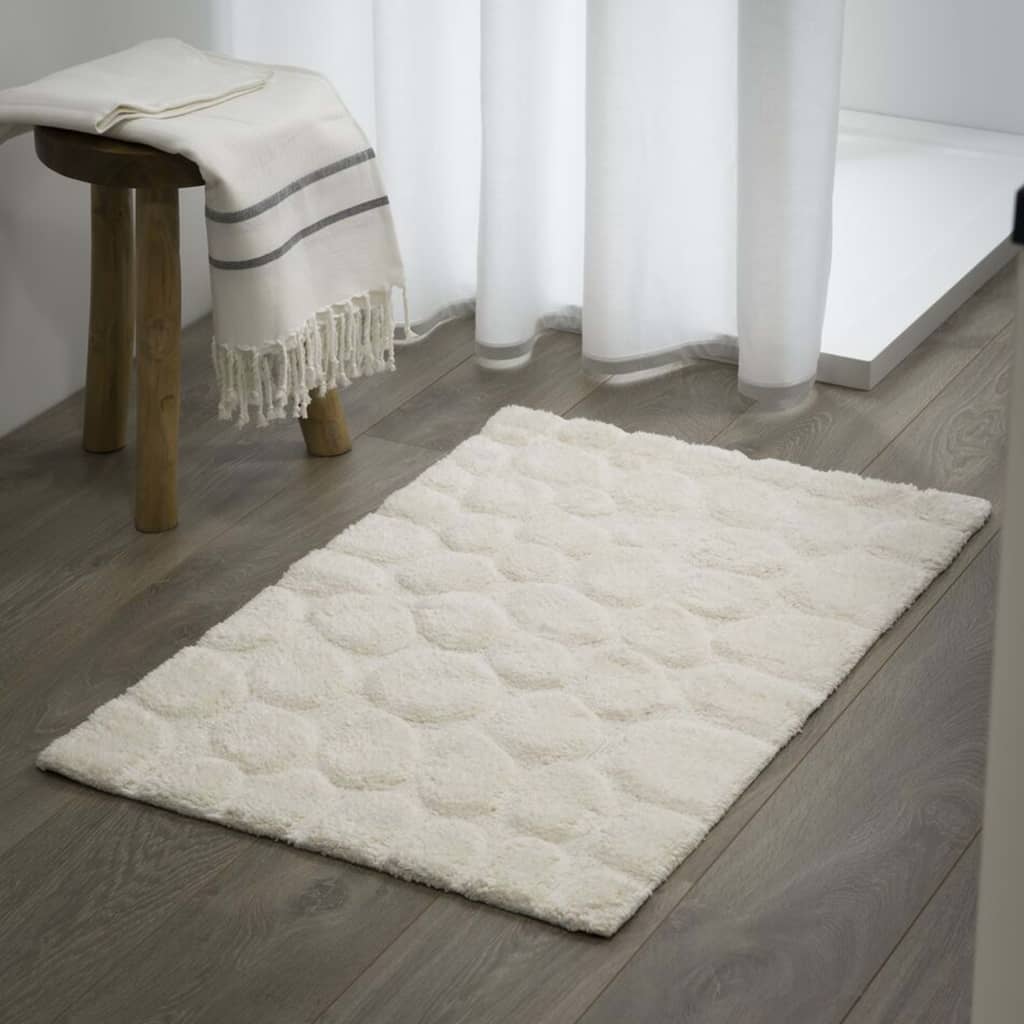 Sealskin badmat pebbles 60x90 cm katoen ivoorkleurig