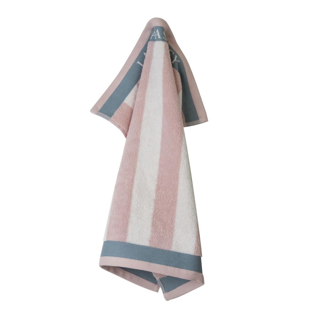 Laura ashley keukendoek blush stripe 50x50 cm roze