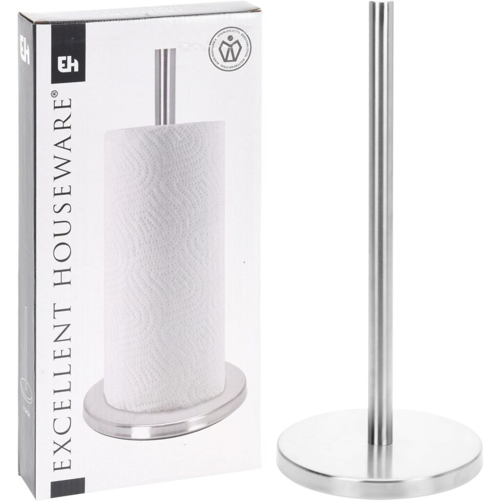 Excellent houseware keukenrolhouder rvs