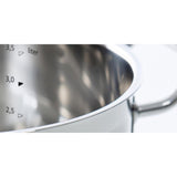 Bk precision pannenset 4-delig rvs glas zilver