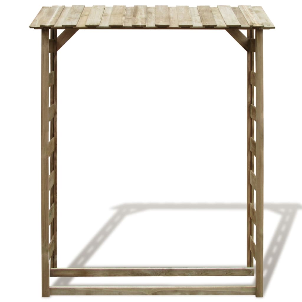 VidaXL Haardhoutopslag 150x44x176 cm geïmpregneerd groenenhout