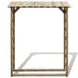 VidaXL Haardhoutopslag 150x44x176 cm geïmpregneerd groenenhout
