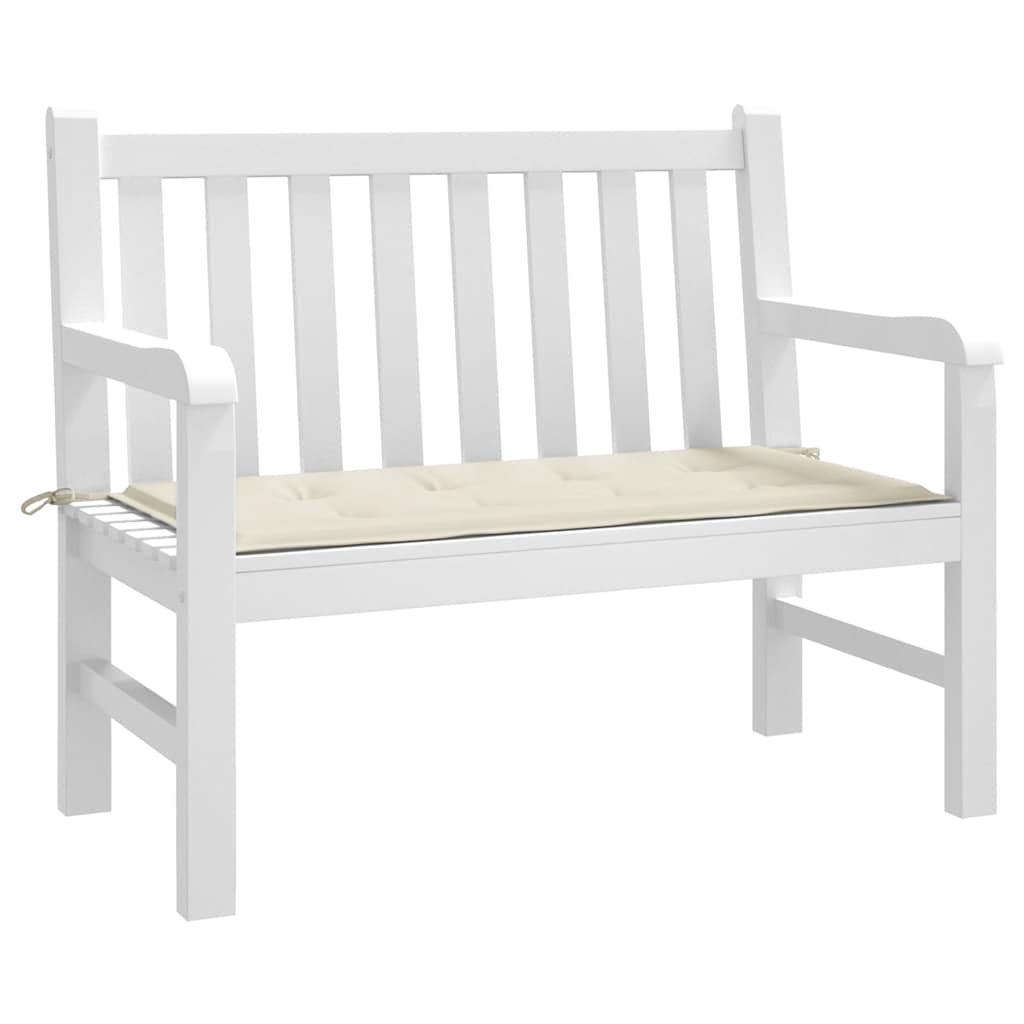 Vidaxl tuinbankkussen 100x50x4 cm oxford stof crèmekleurig
