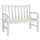 Vidaxl tuinbankkussen 100x50x4 cm oxford stof crèmekleurig