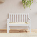 Vidaxl tuinbankkussen 100x50x4 cm oxford stof crèmekleurig
