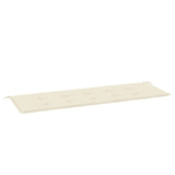 Vidaxl tuinbankkussen 150x50x4 cm oxford stof crèmekleurig