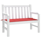 Vidaxl tuinbankkussen 120x50x4 cm oxford stof rood