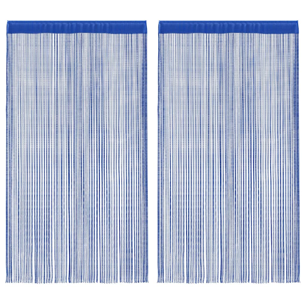 Vidaxl draadgordijnen 100x250 cm blauw 2 st