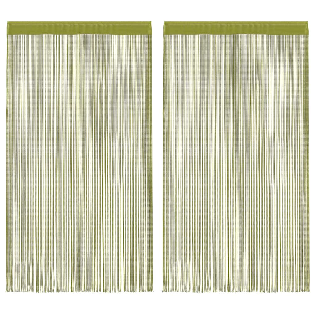 Vidaxl draadgordijnen 100x250 cm groen 2 st