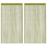 Vidaxl draadgordijnen 100x250 cm groen 2 st