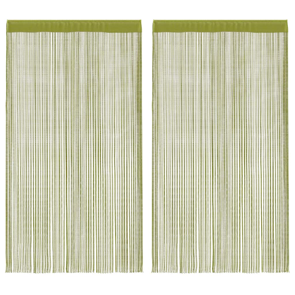 Vidaxl draadgordijnen 140x250 cm groen 2 st