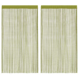 Vidaxl draadgordijnen 140x250 cm groen 2 st