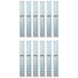 Vidaxl grondanker l-vormig 5x5x50 cm gegalvaniseerd staal 12 st