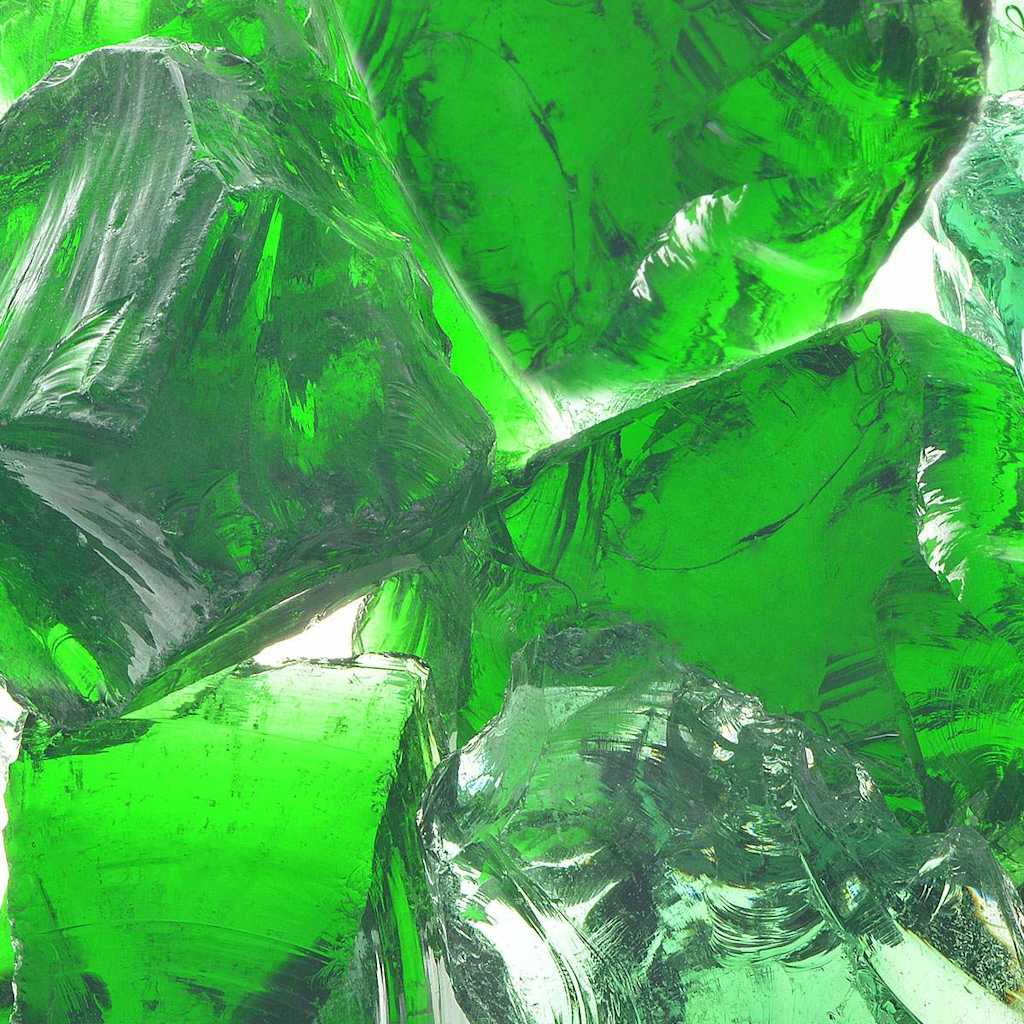 Vidaxl gabion stenen 25 kg groen 60-120 mm glas